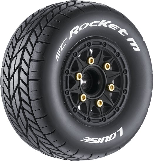 Louise RC Sc-Rocket M Oval Track 1/10 Short Course Tires, Soft, 12, 14 & 1