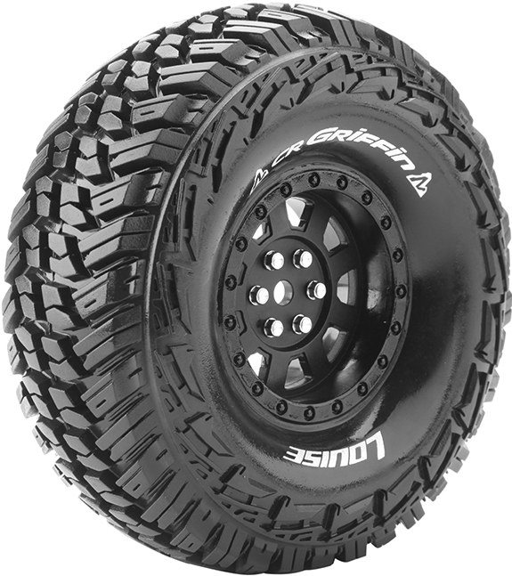 Louise RC Cr-Griffin 1/10 1.9\" Crawler Tires, 12Mm Hex, Super Soft, Mounte