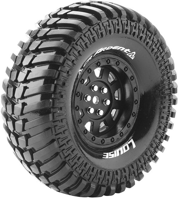 Louise RC Cr-Ardent 1/10 1.9\" Crawler Tires, 12Mm Hex, Super Soft, Mounted