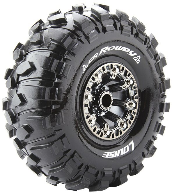 Louise RC Cr-Rowdy 1/10 2.2\" Crawler Tires, 12Mm Hex, Super Soft, Mounted