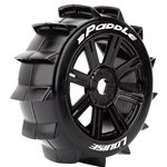 B-Paddle 1/8 Off-Road Buggy Tires, 17Mm Hex, Mounted On Black Sp