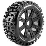 B-Ulldoze 1/8 Off-Road Buggy Tires, 17Mm Hex, Mounted On Black S