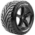 T-Rocket 1/8 Off-Road Truggy Tires, 0" Offset, 17Mm, Mounted On