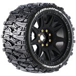 Mt-Mallet Speed 1/8 Monster Truck Tires, 0" & 1/2" Offset, 17Mm