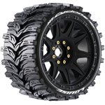 Mt-Cyclone Speed 1/8 Monster Truck Tires, 0" & 1/2" Offset, 17Mm