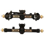 Brass Machined 110g Front & Rear Axle Set for Axial SCX24