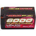 7.6V 6000mAh 4S 140C LiHV Shorty 5.0mm bullet