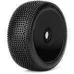 Block In 1/8 Buggy Mounted Tires Black Wheels (2) Ultra Soft