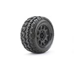 1/8 Mt 3.8 Tomahawk Belted Mounted Tires W/ Removable Hex Wheels