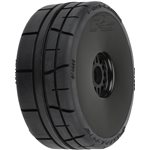 1/8 Menace HP BELTED Speed Run F/R Tires Mounted 17mm Black (2)