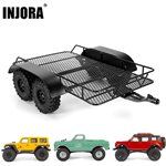 Injora Metal Trailer with Aluminum Hitch Mount for 1/24 Axial SCX24