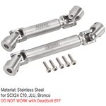 Injora Steel Front Rear Center Drive Shafts for Axial SCX24 Chevrolet J