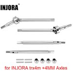 Injora Stainless Steel Axle Shafts for  TRX4M +4mm Axles (4M-96)