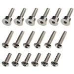 Hot Racing Chrome Brake Disk Screw Set PM-MX