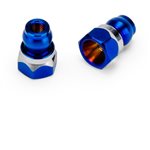 Rc10b7/Rc10b7d Fin Titanium Front Stand-Off, Burnt Blue, 8Mm