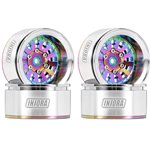 Injora 1.55 CNC Aluminium Beadlock Rainbow Wheels (W1502)
