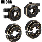 Injora Brass Steering Knuckles and Counterweight for 1/18 TRX4M