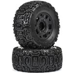 1/10 Warthog F/R 2.2"/3.0" SC Tires MTD 12 & 14mm Black Ripper (