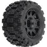 1/18 Badlands MX 1.85" F/R MTD 12mm Black Raid: Granite GROM