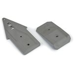 Bash Armor Front/Rear Skid Plates (Stone Gray) for ARRMA 3S Vehi