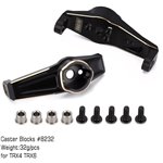 Injora Black Coating Brass Caster Blocks C Hubs #8232 for TRX-4 TRX-6
