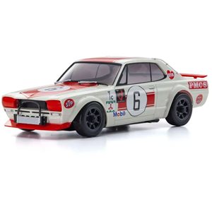 Kyosho 1972 Nissan Skyline White/Red 2000Gt-R (Kpgc10) Racing #6