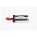 1S 3.7V 400Mah 25C Lipo Battery With Jst Plug; Vintage Stick X4