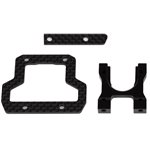 Rc10b74.2 Center Bulkhead And Brace Set, Decoupled Slipper