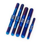 Fin Titanium Turnbuckle Set: RC8B4.1, Burnt Blue