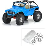 1/10 1979 Toyota Land Cruiser FJ40 Clear Body/Cage 12.3" WB Craw