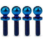 Jci, 5.5 X 10Mm Revolved Titanium Ball-Stud, Burnt Blue, 4Pc, Fi