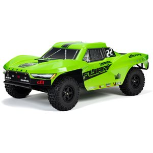 ARRMA 1/10 FURY MEGA 550 2WD Short Course Truck RTR, Green