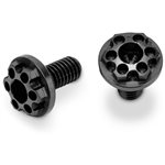 Titanium, Finnisher 3X6mm Motor Screws, Black, 2Pc, Fits 1/10Th