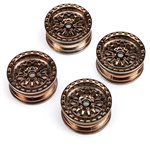 Black Rhino Wheel 1.0", 7mm Hex (4): SCX24
