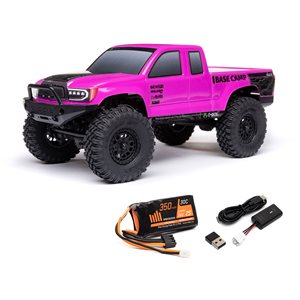 Axial 1/24 SCX24 Base Camp 4WD Rock Crawler Brushed RTR with Battery &