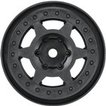 1/10 Holcomb F/R 1.55" 12mm Crawler Bead-Loc Wheels (2) Black