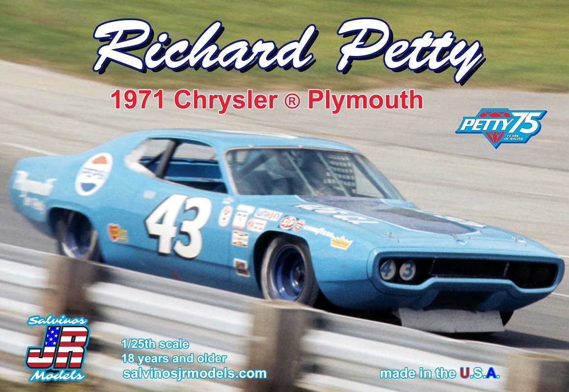 Salvino's JR Models 1/25 Richard Petty 1971 Plymouth 