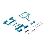 Desert Truck Body Roll Cage Set, Blue: GROM