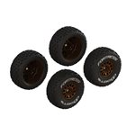 dBoots 'FORTRESS' Glued Tire Set, Bronze (2 Pairs)