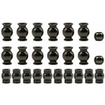 Complete 22-Piece black chrome Pivot Ball Set Arrma 1:10
