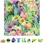 ZenChalet Floral Cactus Wooden Jigsaw Puzzle, 1000 Pcs