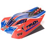 1/8 Clipless Painted Decaled Body, Red: TYPHON 4X4