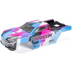 1/8 Painted Body with Decals, Blue/Pink: KRATON 6S BLX V6