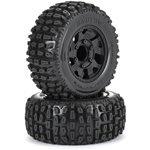 1/10 Brutus F/R 2.8" Monster Truck Tires MTD 12mm Black Ripper (