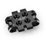 RC10B7 front bulkhead 2.5 degree (9.3g), aluminum - black