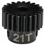 Hot Racing 21T 0.5 Mod Hardened Steel Pinion Gear, 1/8 Bore