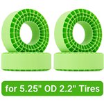 Injora 4pcs Silicone Rubber Inserts for 132-134mm(5.25 OD) 2.2 Tires