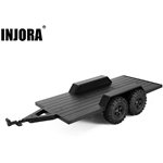 Injora Utility Plastic Trailer with Hitch for 1/18 RC Crawler TRX4M