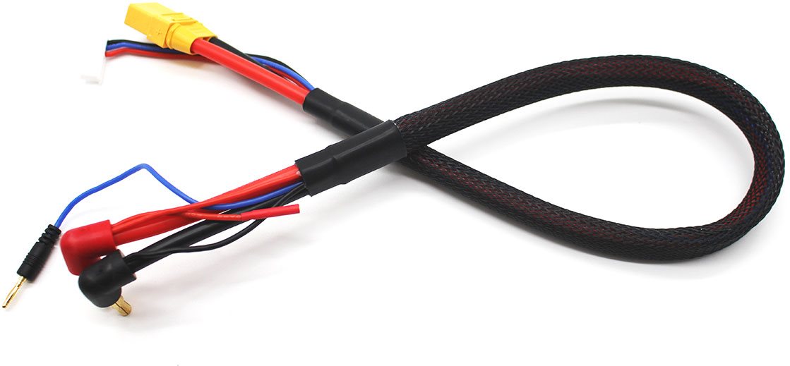 Racers Edge Pro Charge Lead Set 4Mm / 5Mm Bullet, Female Xt90, 18\" Long