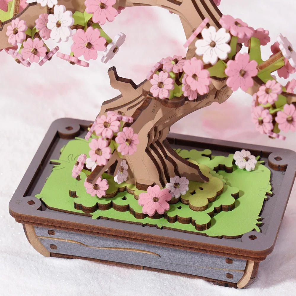 Rowood 3D Puzzle Rote Kamelie, DIY-Blume Aus Holz,  Produktbild-Vorschau 5